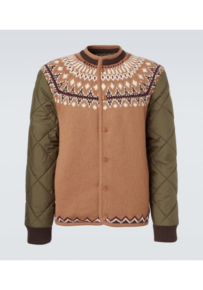 Moncler Wool-blend jacquard cardigan