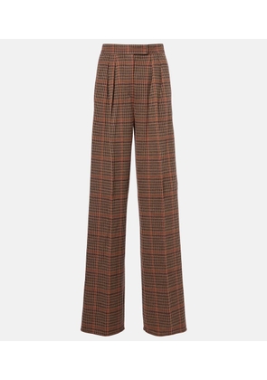 Max Mara Seggio wool and cotton jersey wide-leg pants