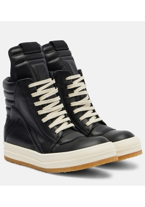 Rick Owens Geobasket leather sneakers