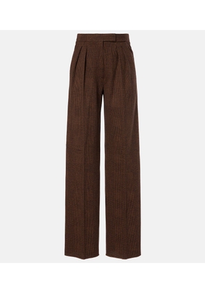 Max Mara Ponza cotton and wool-blend wide-leg pants