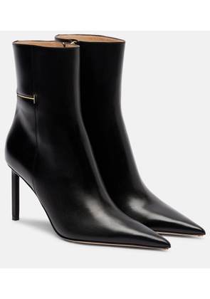 Tom Ford Julianne 85 leather ankle boots