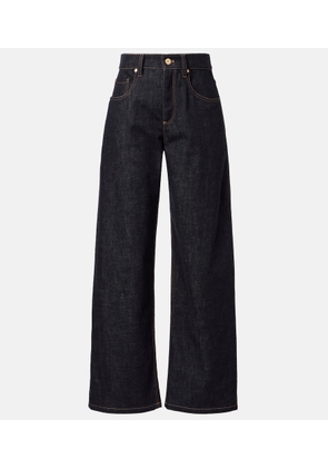 Brunello Cucinelli Mid-rise wide-leg jeans