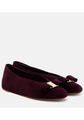 Ferragamo Vanna suede ballet flats