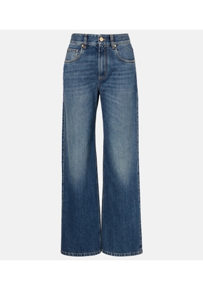 Brunello Cucinelli Monili high-rise wide-leg jeans