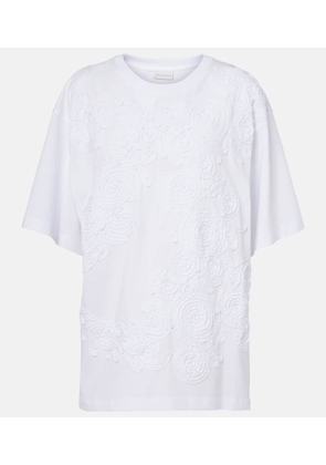 Dries Van Noten Embroidered oversized cotton T-shirt