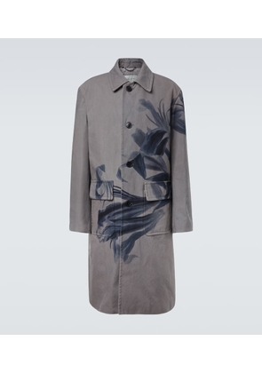 Dries Van Noten Randale floral cotton trench coat
