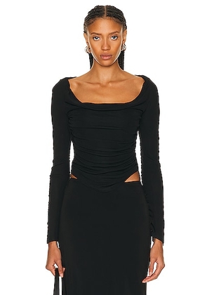 Staud Solana Top in Black - Black. Size L (also in ).
