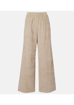 Brunello Cucinelli High-rise cotton corduroy wide-leg pants