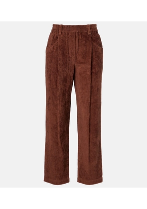 Brunello Cucinelli Cotton corduroy wide-leg pants