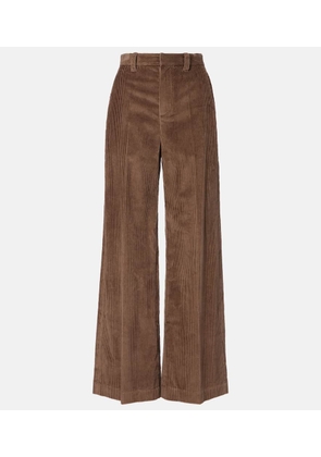 Brunello Cucinelli Monili cotton corduroy wide-leg pants