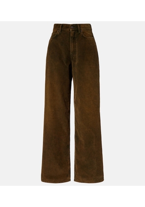 Acne Studios Mid-rise cotton corduroy wide-leg pants