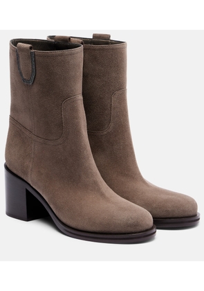 Brunello Cucinelli Suede ankle boots