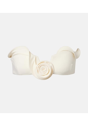 Magda Butrym Floral-applique bikini top