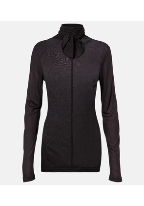 Lemaire Tie-neck jersey top