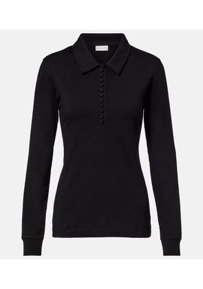 Dries Van Noten Cotton jersey polo shirt