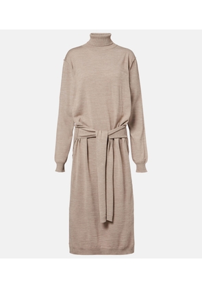 Lemaire Trompe l'oil wool-blend midi dress