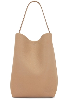 The Row Large N/S Park Tote Bag in Dark Taupe - Brown. Size all.