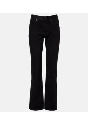 Saint Laurent Nico mid-rise straight jeans
