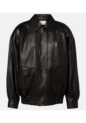 Saint Laurent Leather blouson jacket