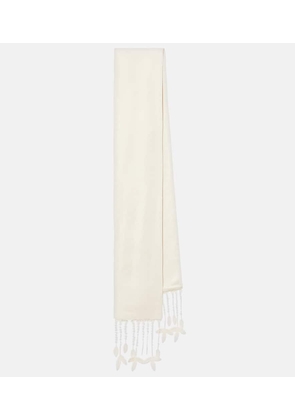 Toteme Lace-trimmed scarf