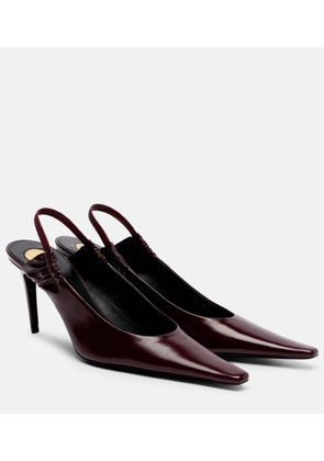 Saint Laurent Anne-Marie leather slingback pumps