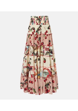Camilla Notes From The Road printed silk maxi skirt