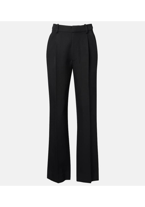 Victoria Beckham High-rise virgin wool straight pants