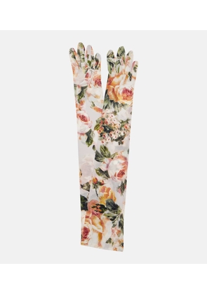 Magda Butrym Sheer floral gloves
