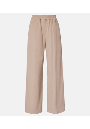 Brunello Cucinelli Cotton corduroy wide-leg pants