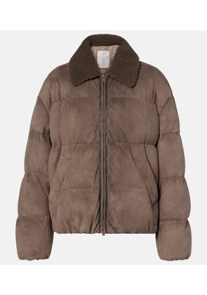 Brunello Cucinelli Suede down jacket