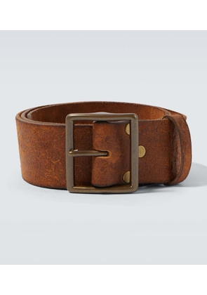 RRL Jones distressed leather belt