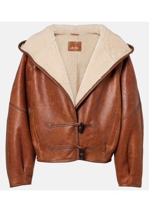 Isabel Marant Amiel shearling-lined leather jacket