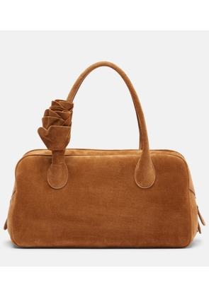 Magda Butrym Brigitte Small floral-applique suede tote bag