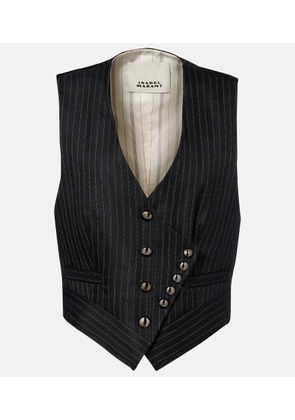Isabel Marant Nicky pinstripe wool-blend vest