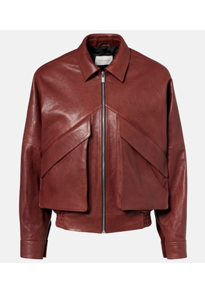 Magda Butrym Leather bomber jacket