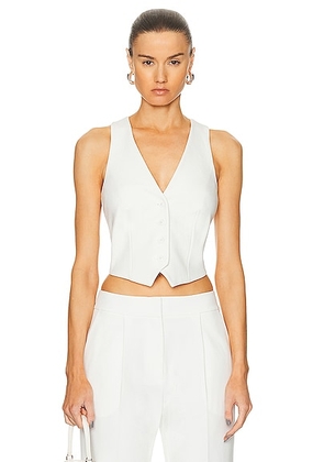 SANS FAFF Jessica Transparent Vest in White - White. Size L (also in S, M).