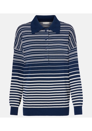 Faithfull Harlow striped oversized polo shirt