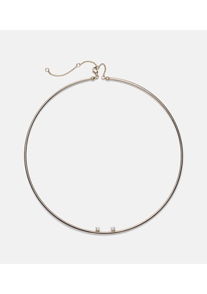 Yvonne Leon 9kt gold choker with diamonds