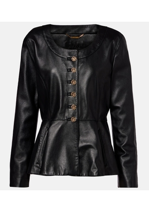 Chloe Peplum leather jacket