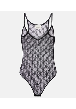 Isabel Marant Mildy sheer lace bodysuit