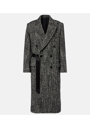 Isabel Marant Ebyane chevron wool-blend tweed coat