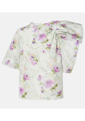 Loewe Floral draped top