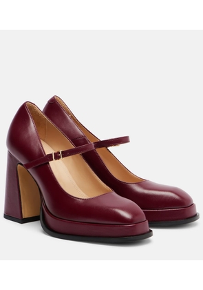 Souliers Martinez Casilda leather Mary Jane pumps