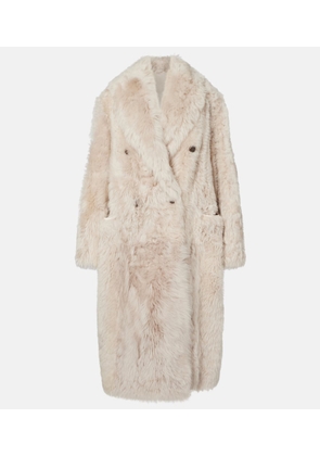 Brunello Cucinelli Double-breasted shearling coat