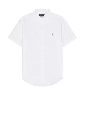 Polo Ralph Lauren Oxford Short Sleeve Shirt in White - White. Size M (also in S).