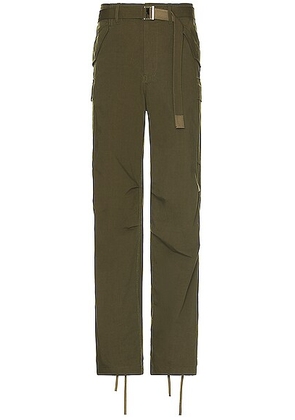 Sacai Rip Stop Pants in Khaki - Green. Size 2 (also in 3).