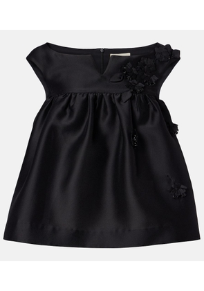 Shushu/Tong Floral-applique top