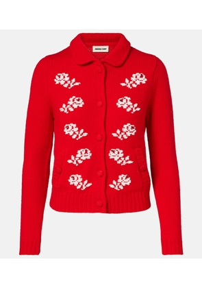 Shushu/Tong Beaded wool cardigan