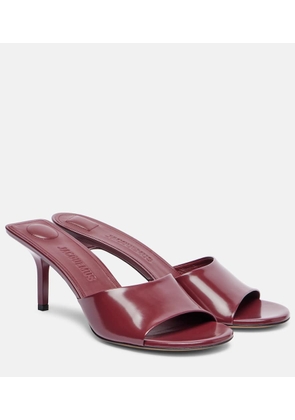 Jacquemus Cubisto 70 leather mules