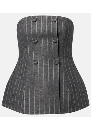 Carolina Herrera Double-breasted striped top